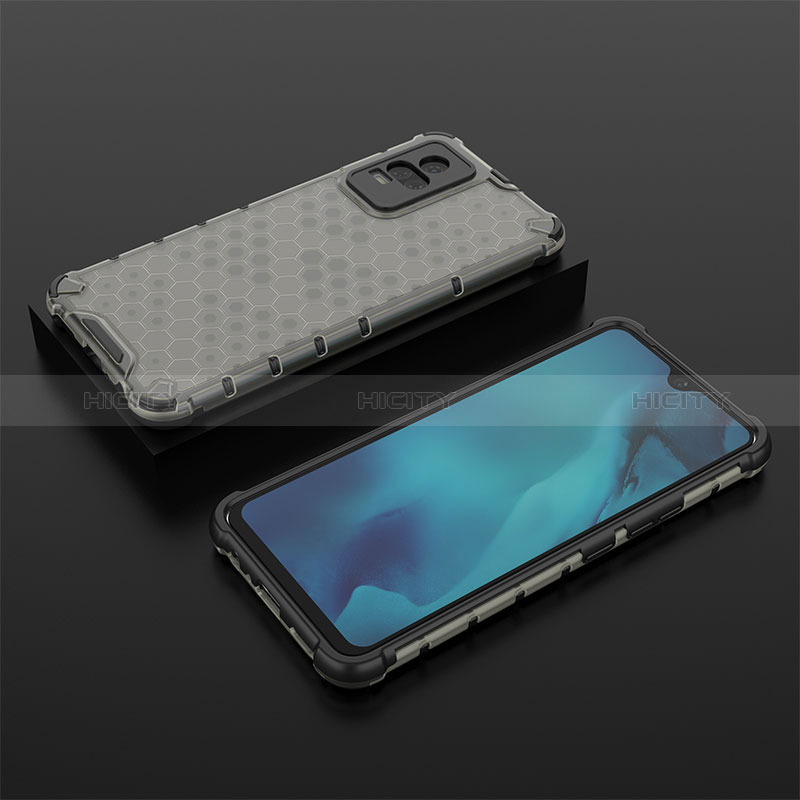 Coque Rebord Contour Silicone et Vitre Transparente Housse Etui 360 Degres AM2 pour Vivo Y73 (2021) Noir Plus