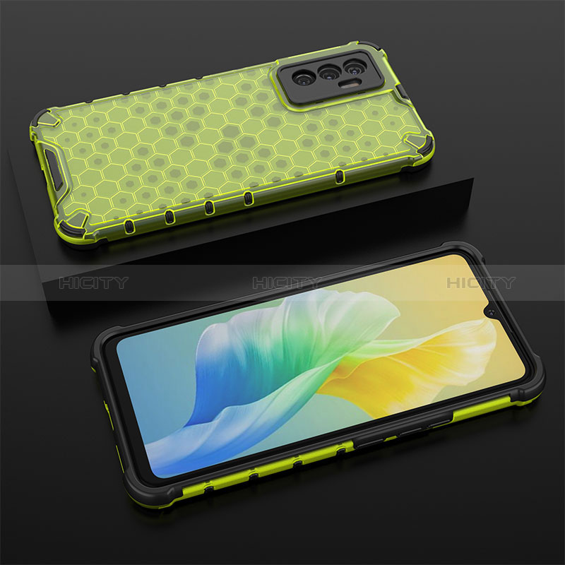 Coque Rebord Contour Silicone et Vitre Transparente Housse Etui 360 Degres AM2 pour Vivo Y75 4G Plus