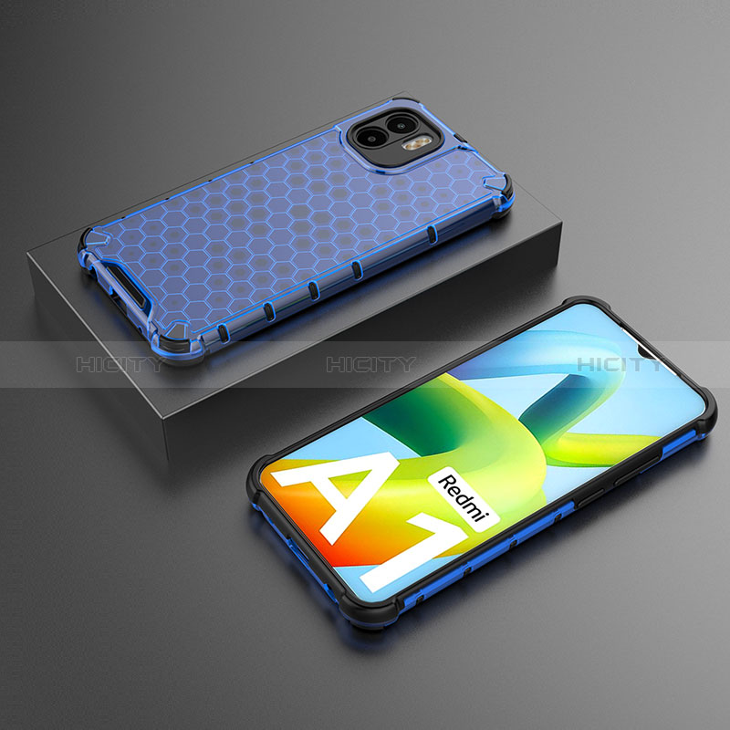 Coque Rebord Contour Silicone et Vitre Transparente Housse Etui 360 Degres AM2 pour Xiaomi Poco C50 Bleu Plus