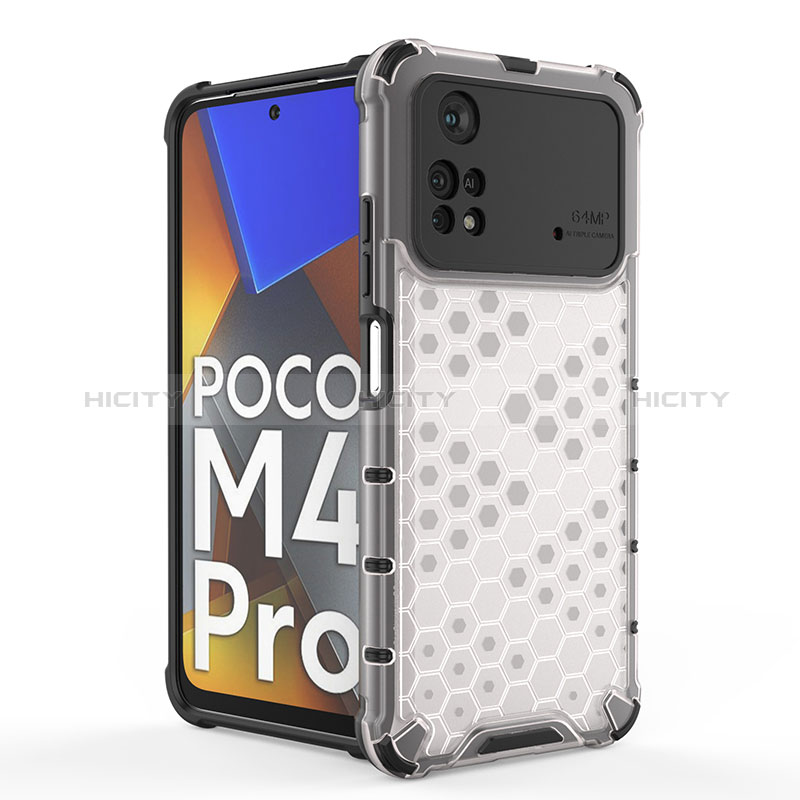 Coque Rebord Contour Silicone et Vitre Transparente Housse Etui 360 Degres AM2 pour Xiaomi Poco M4 Pro 4G Plus