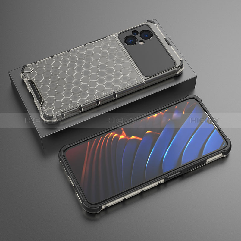 Coque Rebord Contour Silicone et Vitre Transparente Housse Etui 360 Degres AM2 pour Xiaomi Poco M5 4G Noir Plus