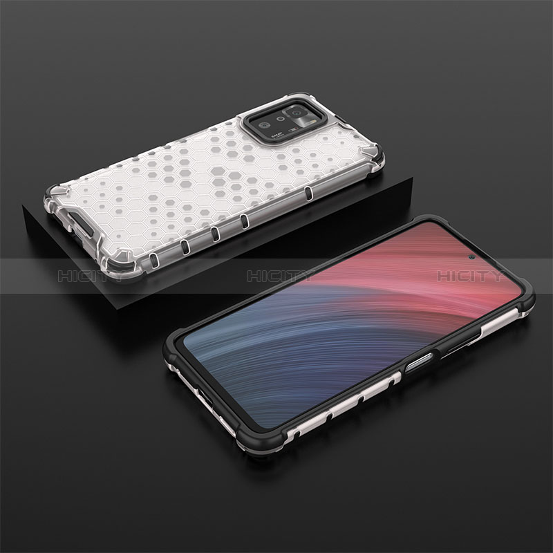 Coque Rebord Contour Silicone et Vitre Transparente Housse Etui 360 Degres AM2 pour Xiaomi Poco X3 GT 5G Blanc Plus