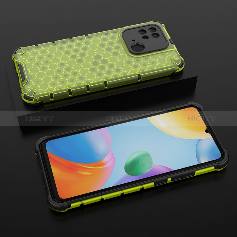 Coque Rebord Contour Silicone et Vitre Transparente Housse Etui 360 Degres AM2 pour Xiaomi Redmi 10 Power Vert Plus