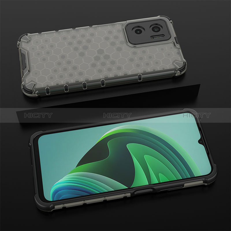 Coque Rebord Contour Silicone et Vitre Transparente Housse Etui 360 Degres AM2 pour Xiaomi Redmi 11 Prime 5G Noir Plus