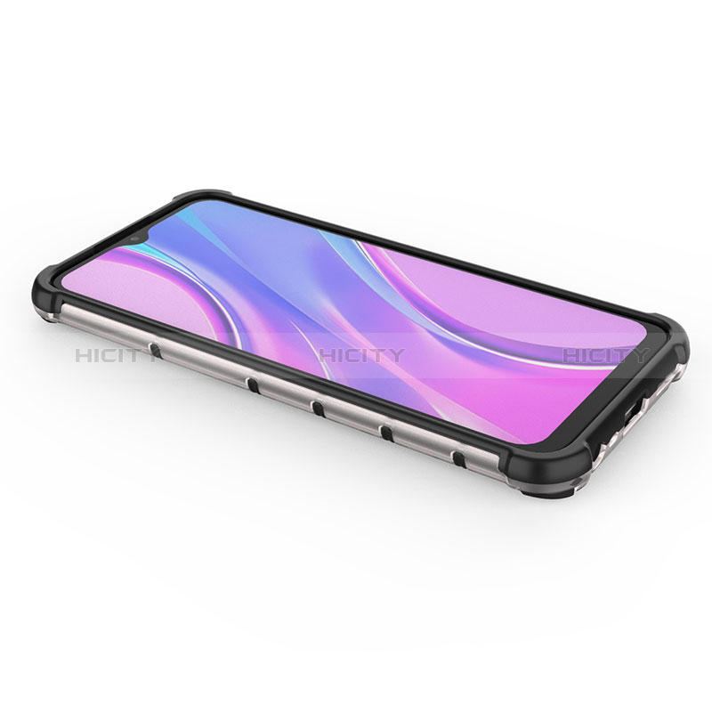 Coque Rebord Contour Silicone et Vitre Transparente Housse Etui 360 Degres AM2 pour Xiaomi Redmi 9 Plus