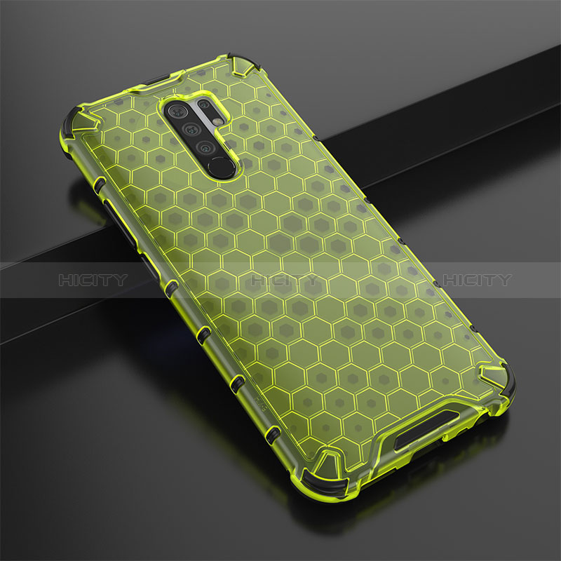 Coque Rebord Contour Silicone et Vitre Transparente Housse Etui 360 Degres AM2 pour Xiaomi Redmi 9 Prime India Plus