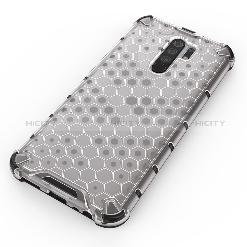 Coque Rebord Contour Silicone et Vitre Transparente Housse Etui 360 Degres AM2 pour Xiaomi Redmi 9 Prime India Plus