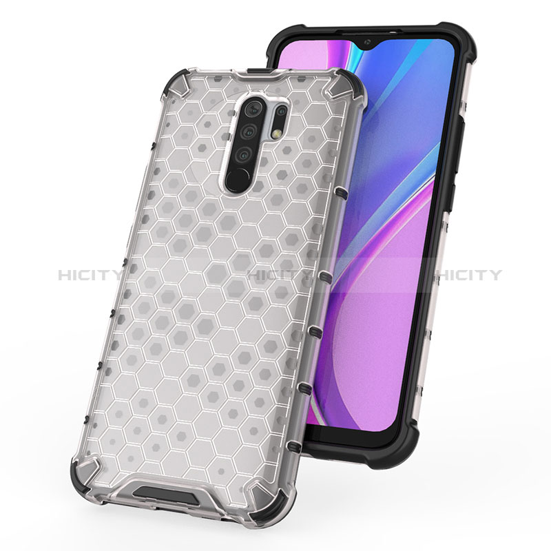 Coque Rebord Contour Silicone et Vitre Transparente Housse Etui 360 Degres AM2 pour Xiaomi Redmi 9 Prime India Plus