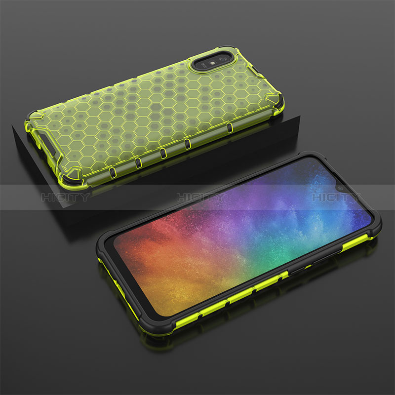 Coque Rebord Contour Silicone et Vitre Transparente Housse Etui 360 Degres AM2 pour Xiaomi Redmi 9A Plus