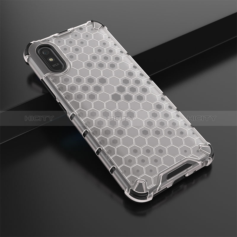 Coque Rebord Contour Silicone et Vitre Transparente Housse Etui 360 Degres AM2 pour Xiaomi Redmi 9AT Plus