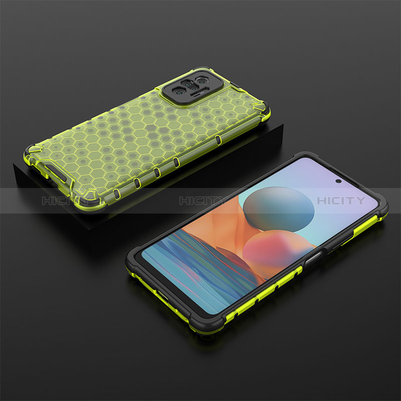 Coque Rebord Contour Silicone et Vitre Transparente Housse Etui 360 Degres AM2 pour Xiaomi Redmi Note 10 Pro 4G Vert Plus