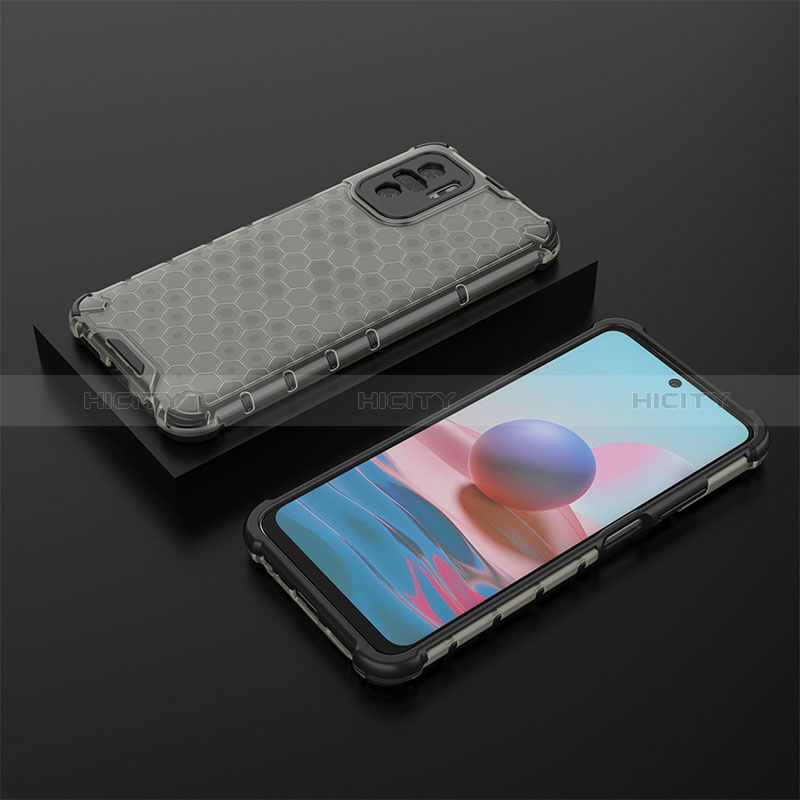 Coque Rebord Contour Silicone et Vitre Transparente Housse Etui 360 Degres AM2 pour Xiaomi Redmi Note 10S 4G Plus