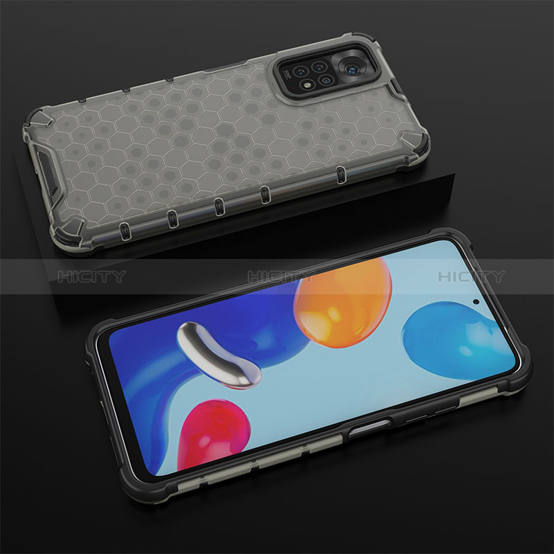 Coque Rebord Contour Silicone et Vitre Transparente Housse Etui 360 Degres AM2 pour Xiaomi Redmi Note 11 4G (2022) Noir Plus