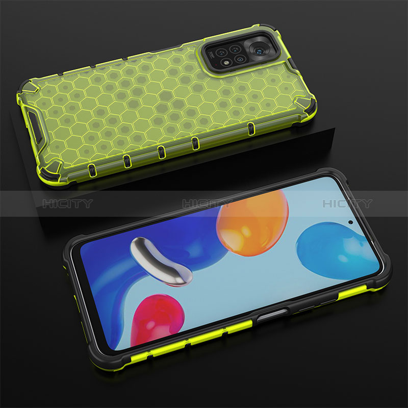 Coque Rebord Contour Silicone et Vitre Transparente Housse Etui 360 Degres AM2 pour Xiaomi Redmi Note 11 4G (2022) Vert Plus