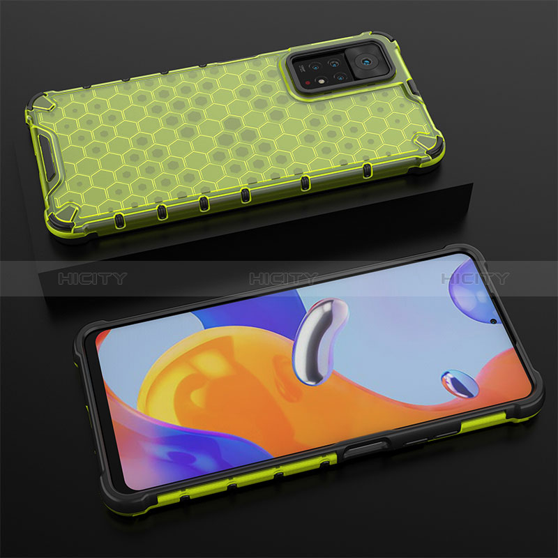 Coque Rebord Contour Silicone et Vitre Transparente Housse Etui 360 Degres AM2 pour Xiaomi Redmi Note 11 Pro 5G Vert Plus