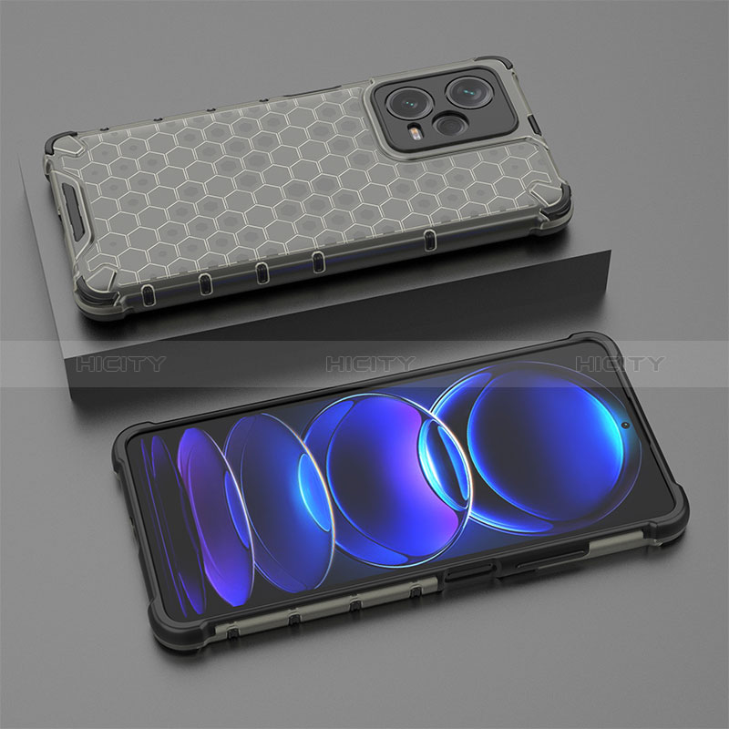 Coque Rebord Contour Silicone et Vitre Transparente Housse Etui 360 Degres AM2 pour Xiaomi Redmi Note 12 Explorer Noir Plus