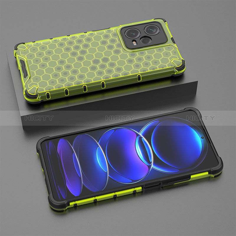 Coque Rebord Contour Silicone et Vitre Transparente Housse Etui 360 Degres AM2 pour Xiaomi Redmi Note 12 Pro+ Plus 5G Vert Plus