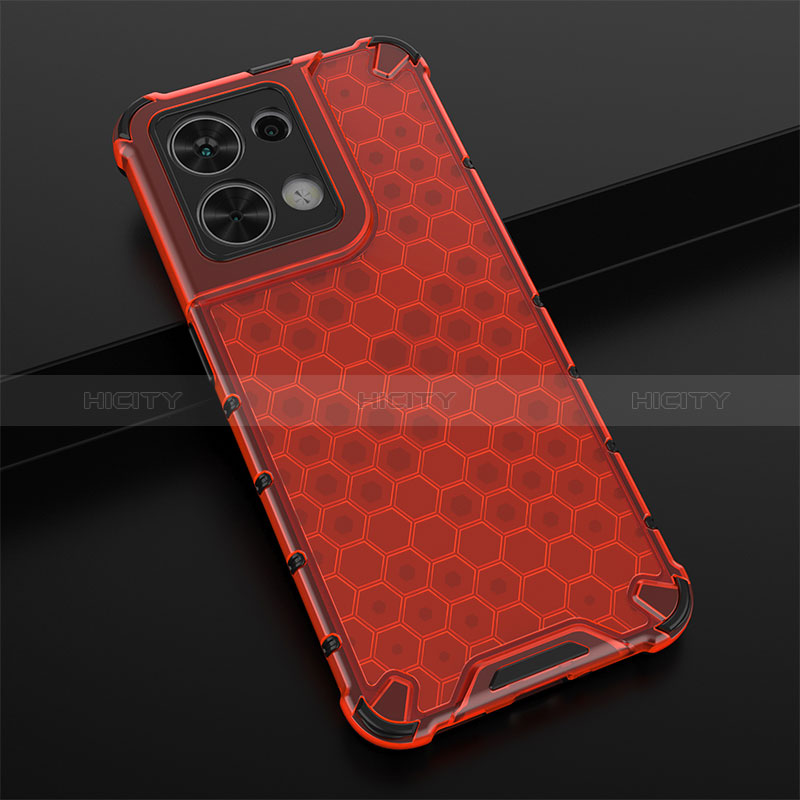 Coque Rebord Contour Silicone et Vitre Transparente Housse Etui 360 Degres AM2 pour Xiaomi Redmi Note 13 5G Rouge Plus