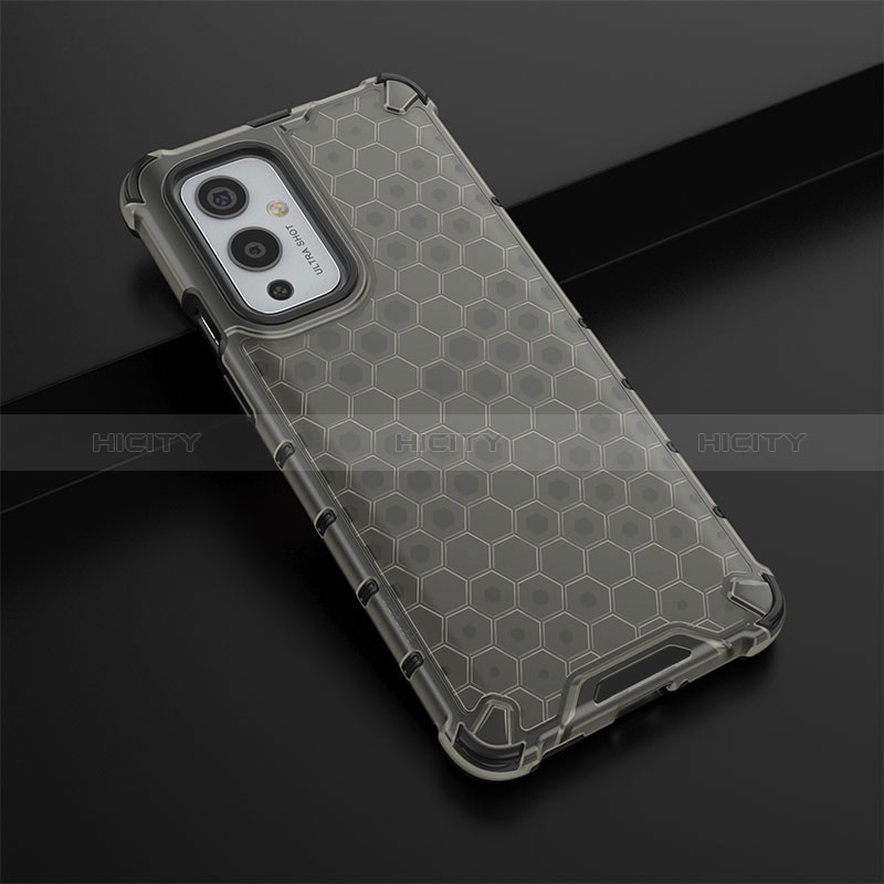 Coque Rebord Contour Silicone et Vitre Transparente Housse Etui 360 Degres AM3 pour OnePlus 9 5G Noir Plus