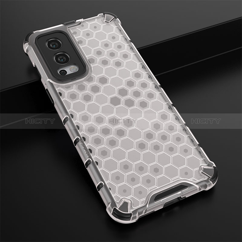 Coque Rebord Contour Silicone et Vitre Transparente Housse Etui 360 Degres AM3 pour OnePlus Nord 2 5G Plus