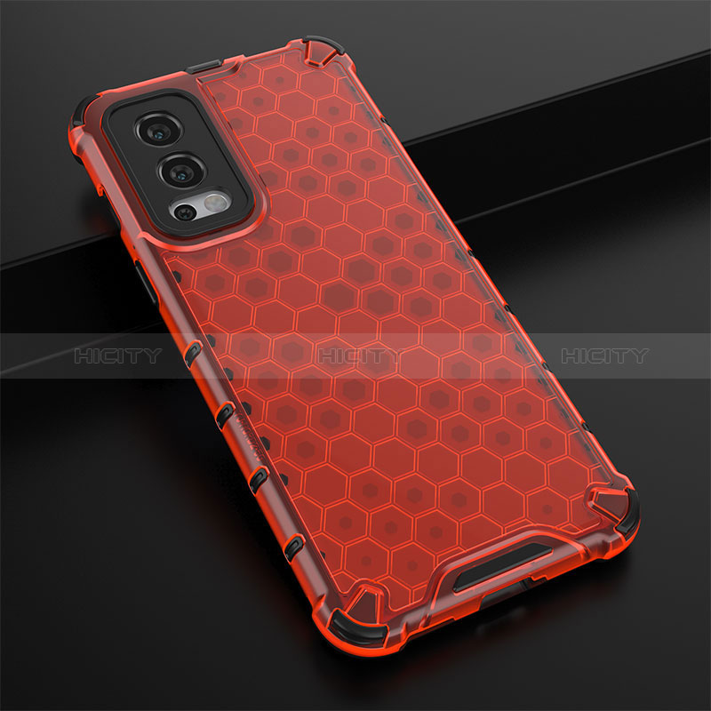 Coque Rebord Contour Silicone et Vitre Transparente Housse Etui 360 Degres AM3 pour OnePlus Nord 2 5G Plus