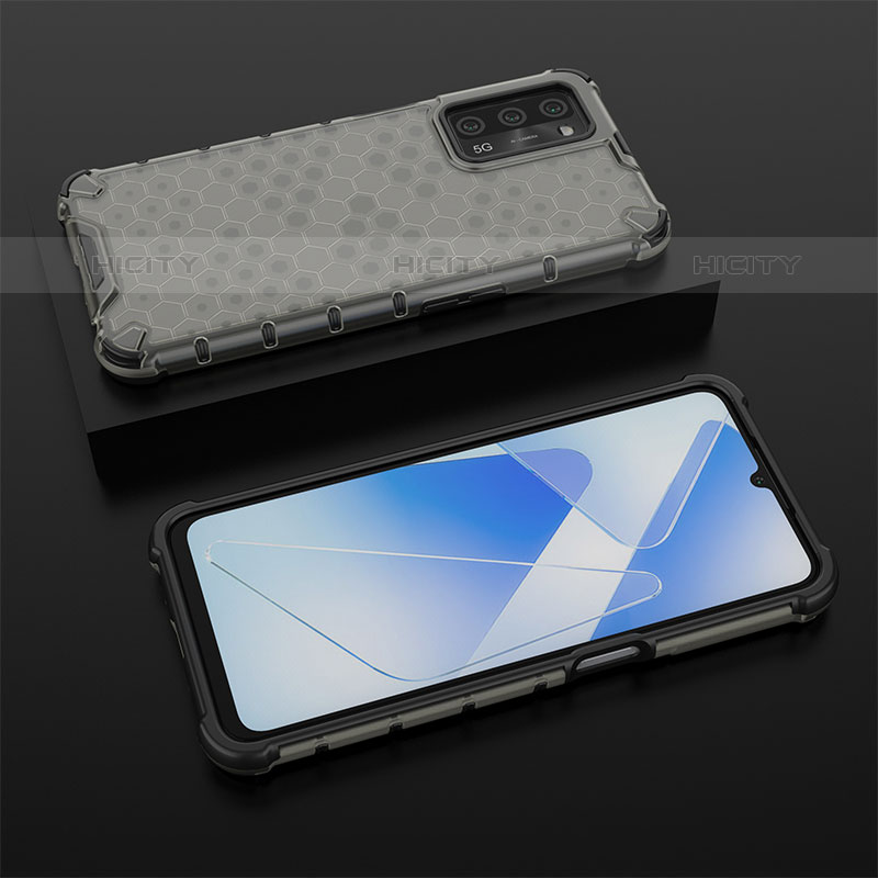 Coque Rebord Contour Silicone et Vitre Transparente Housse Etui 360 Degres AM3 pour Oppo A53s 5G Noir Plus