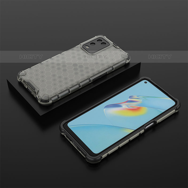 Coque Rebord Contour Silicone et Vitre Transparente Housse Etui 360 Degres AM3 pour Oppo A54 4G Noir Plus