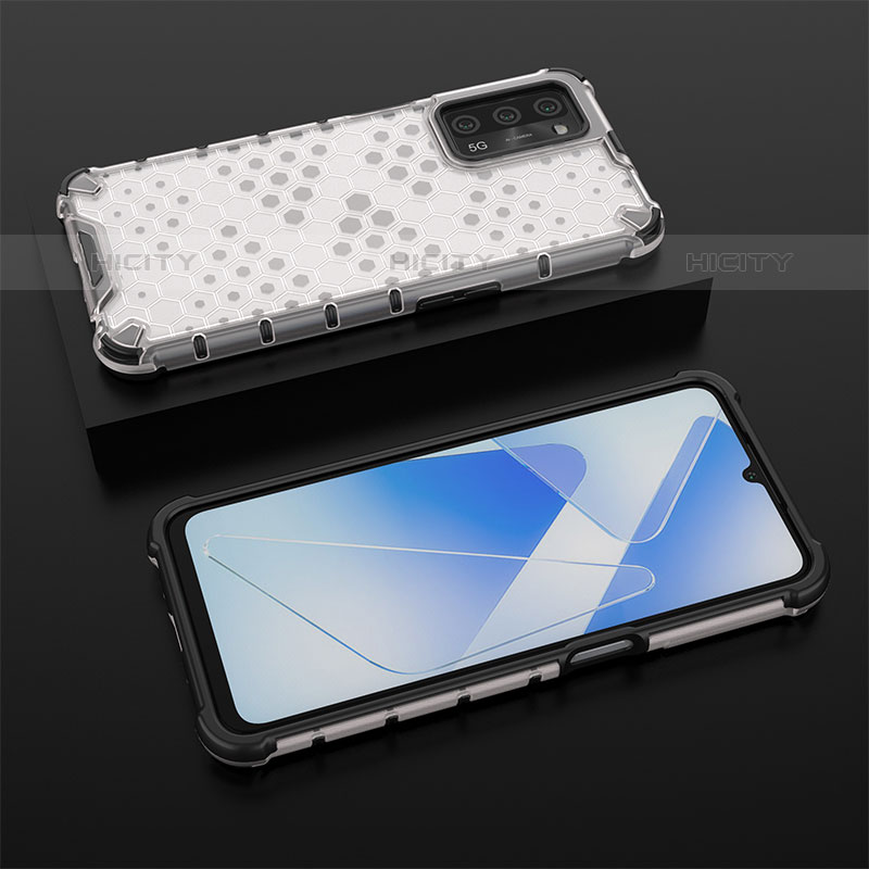 Coque Rebord Contour Silicone et Vitre Transparente Housse Etui 360 Degres AM3 pour Oppo A55 5G Plus