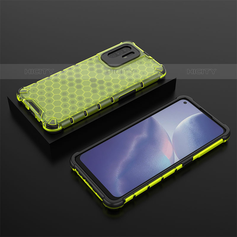 Coque Rebord Contour Silicone et Vitre Transparente Housse Etui 360 Degres AM3 pour Oppo A94 5G Vert Plus