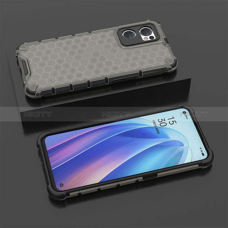 Coque Rebord Contour Silicone et Vitre Transparente Housse Etui 360 Degres AM3 pour Oppo Find X5 Lite 5G Noir Plus