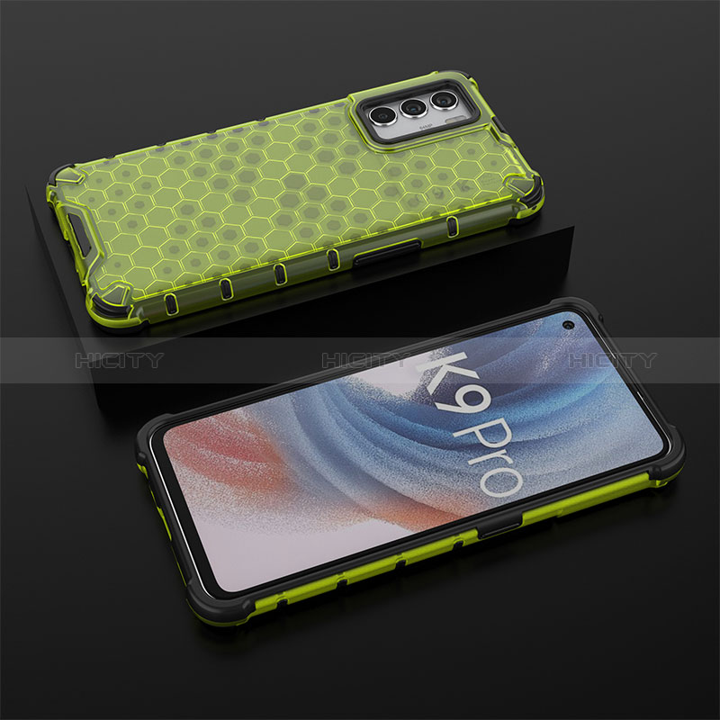 Coque Rebord Contour Silicone et Vitre Transparente Housse Etui 360 Degres AM3 pour Oppo K9 Pro 5G Plus