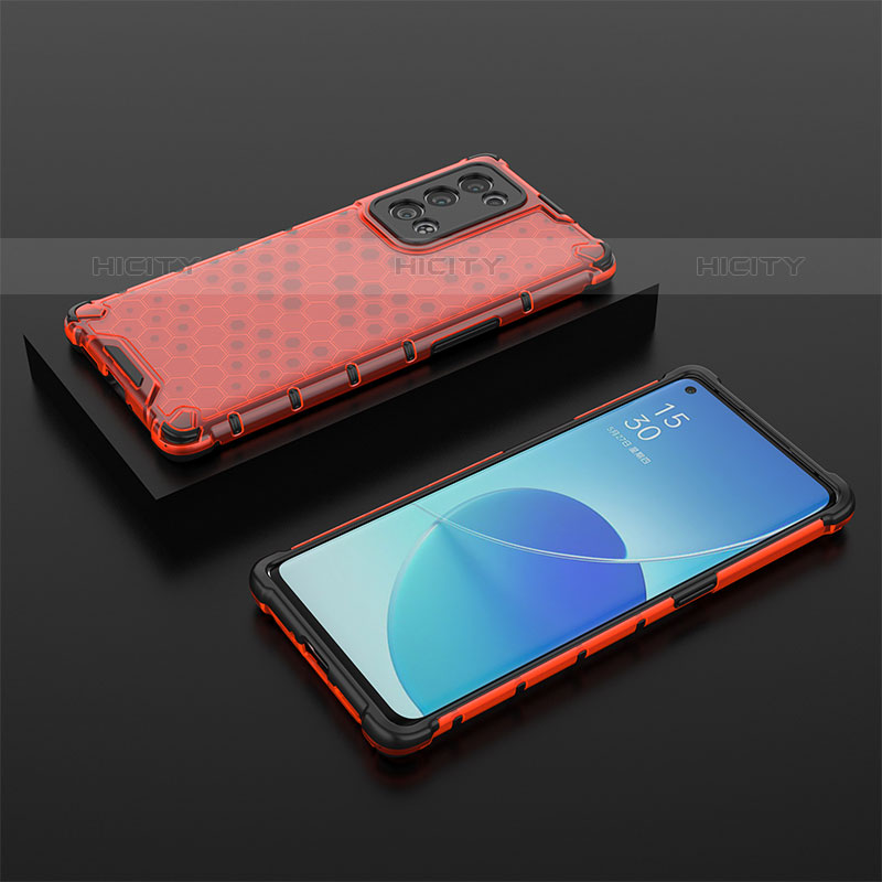 Coque Rebord Contour Silicone et Vitre Transparente Housse Etui 360 Degres AM3 pour Oppo Reno6 Pro+ Plus 5G Plus