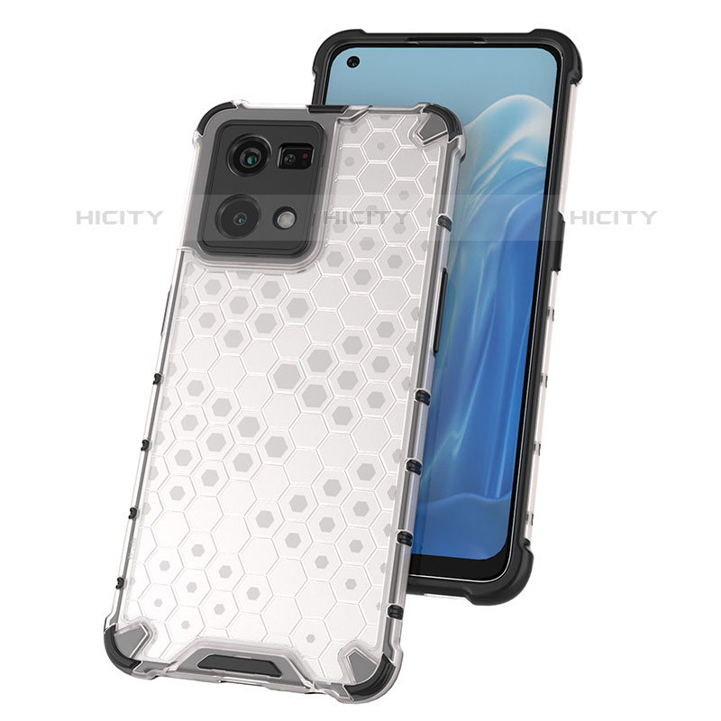 Coque Rebord Contour Silicone et Vitre Transparente Housse Etui 360 Degres AM3 pour Oppo Reno8 4G Plus