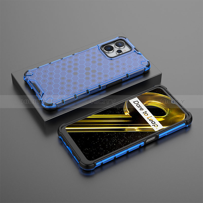 Coque Rebord Contour Silicone et Vitre Transparente Housse Etui 360 Degres AM3 pour Realme 10 5G Bleu Plus