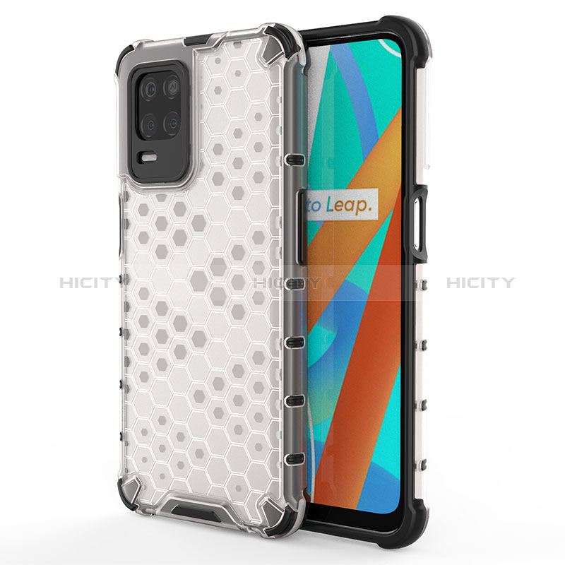 Coque Rebord Contour Silicone et Vitre Transparente Housse Etui 360 Degres AM3 pour Realme 8 5G Plus