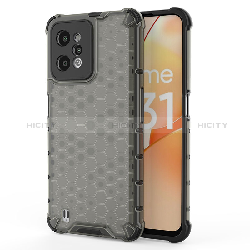 Coque Rebord Contour Silicone et Vitre Transparente Housse Etui 360 Degres AM3 pour Realme C31 Plus