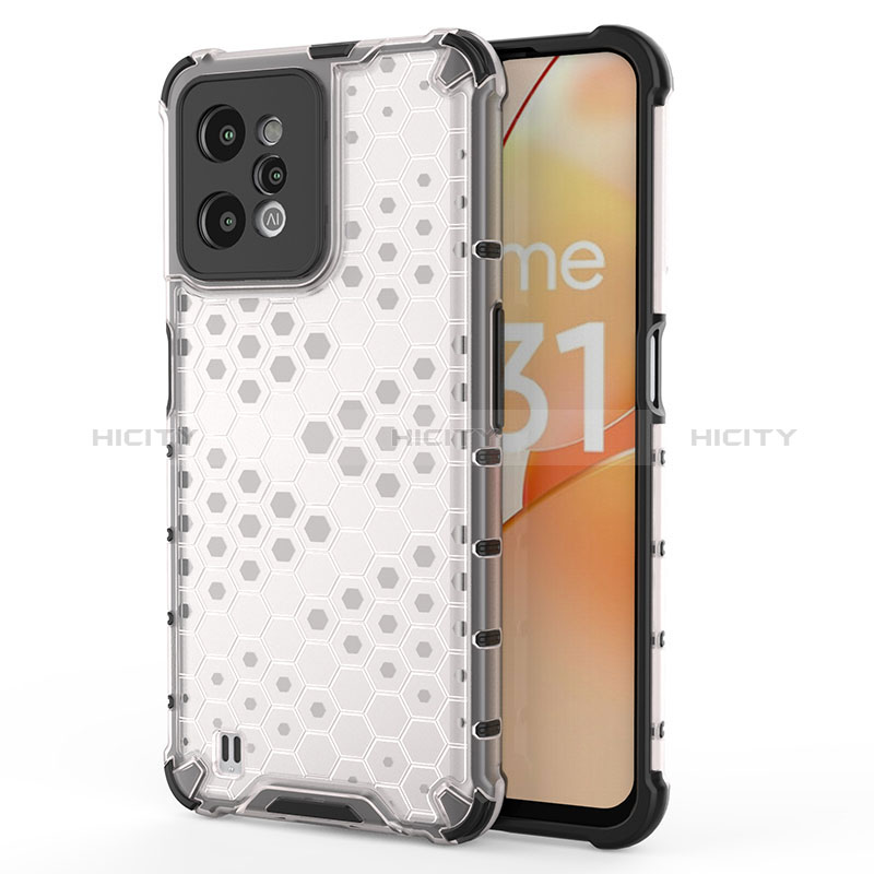 Coque Rebord Contour Silicone et Vitre Transparente Housse Etui 360 Degres AM3 pour Realme C31 Plus