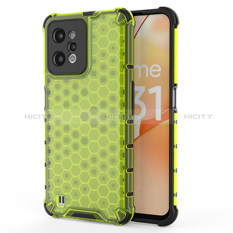 Coque Rebord Contour Silicone et Vitre Transparente Housse Etui 360 Degres AM3 pour Realme C31 Plus