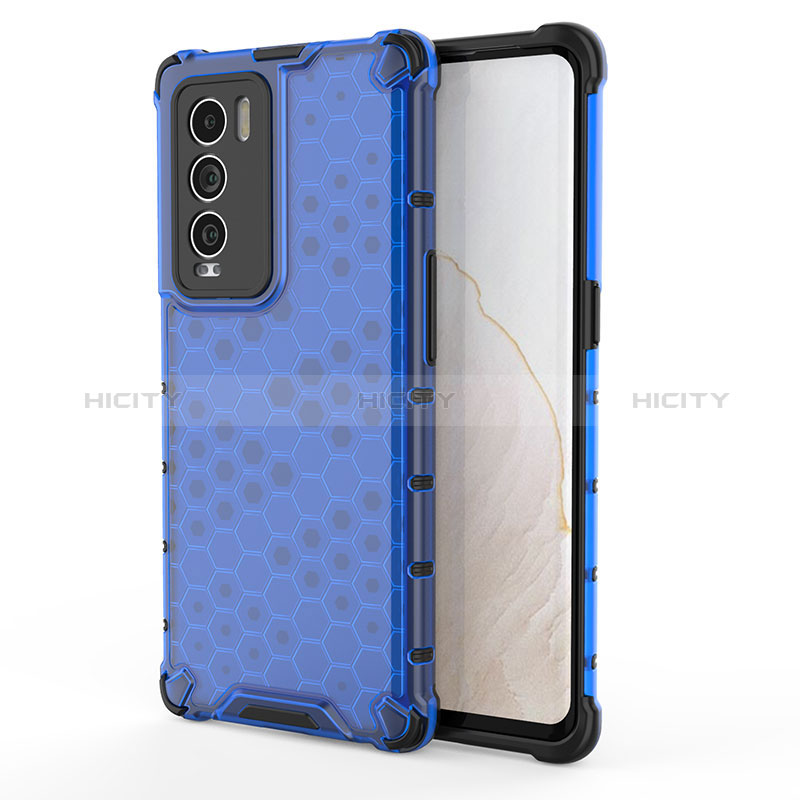 Coque Rebord Contour Silicone et Vitre Transparente Housse Etui 360 Degres AM3 pour Realme GT Master Explorer 5G Bleu Plus