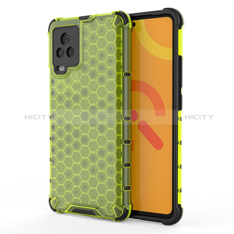 Coque Rebord Contour Silicone et Vitre Transparente Housse Etui 360 Degres AM3 pour Vivo iQOO 7 5G Vert Plus