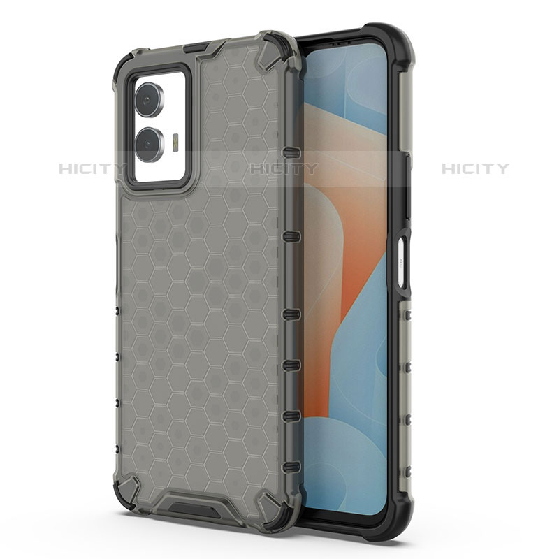 Coque Rebord Contour Silicone et Vitre Transparente Housse Etui 360 Degres AM3 pour Vivo iQOO U5 5G Noir Plus