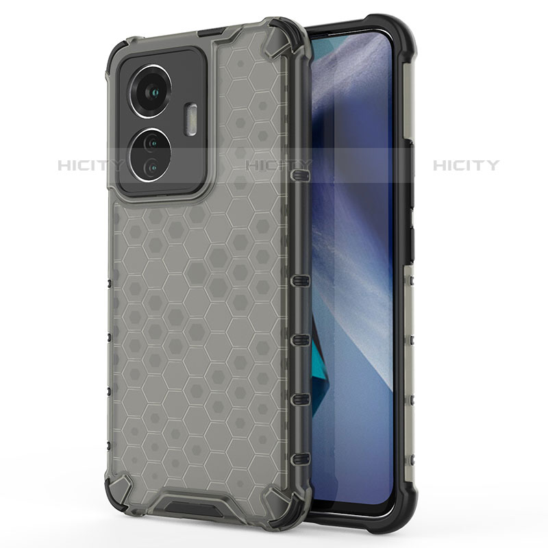 Coque Rebord Contour Silicone et Vitre Transparente Housse Etui 360 Degres AM3 pour Vivo T1 4G Noir Plus