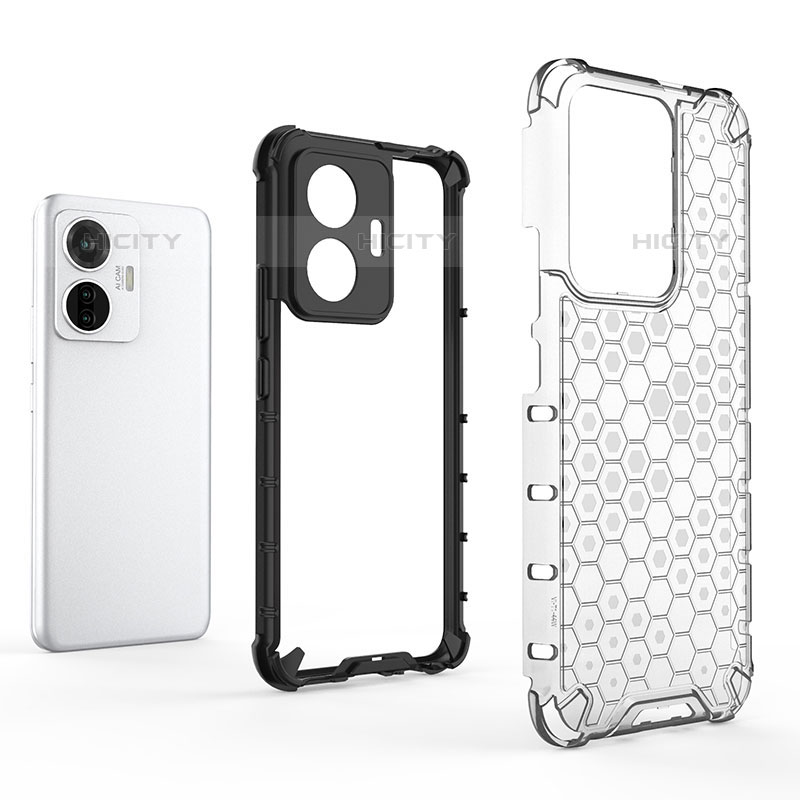 Coque Rebord Contour Silicone et Vitre Transparente Housse Etui 360 Degres AM3 pour Vivo T1 4G Plus