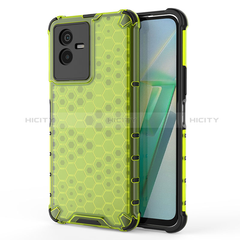 Coque Rebord Contour Silicone et Vitre Transparente Housse Etui 360 Degres AM3 pour Vivo T2x 5G Plus