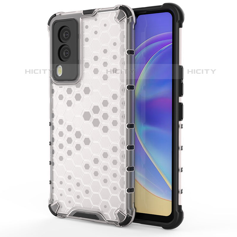 Coque Rebord Contour Silicone et Vitre Transparente Housse Etui 360 Degres AM3 pour Vivo V21e 5G Plus