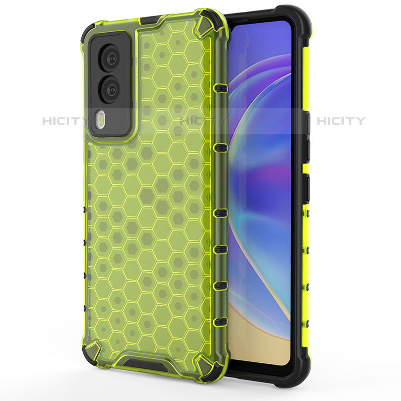 Coque Rebord Contour Silicone et Vitre Transparente Housse Etui 360 Degres AM3 pour Vivo V21e 5G Plus