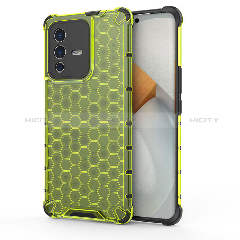 Coque Rebord Contour Silicone et Vitre Transparente Housse Etui 360 Degres AM3 pour Vivo V23 Pro 5G Plus