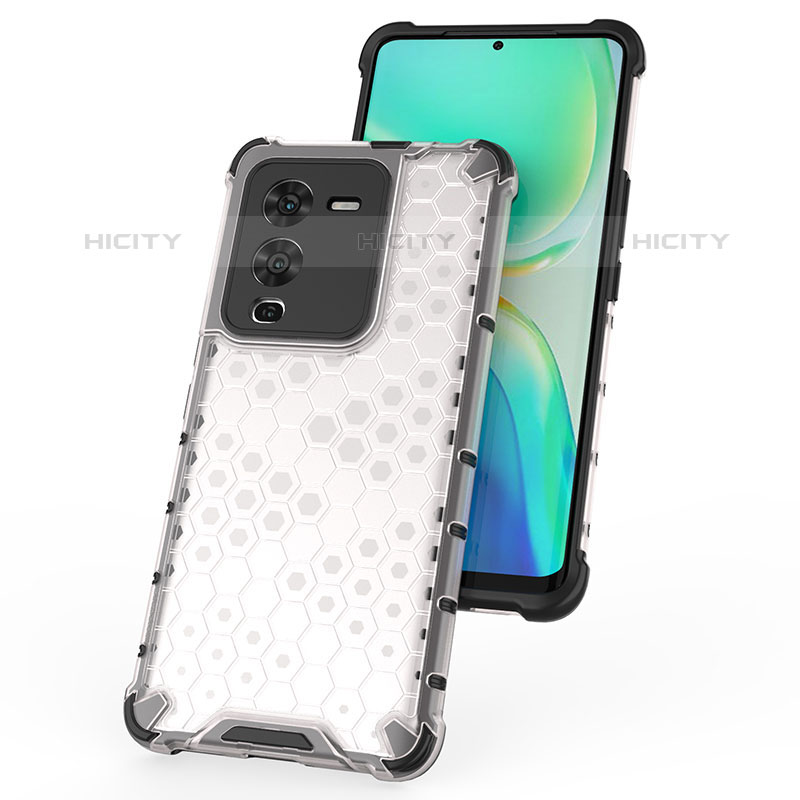 Coque Rebord Contour Silicone et Vitre Transparente Housse Etui 360 Degres AM3 pour Vivo V25 Pro 5G Plus