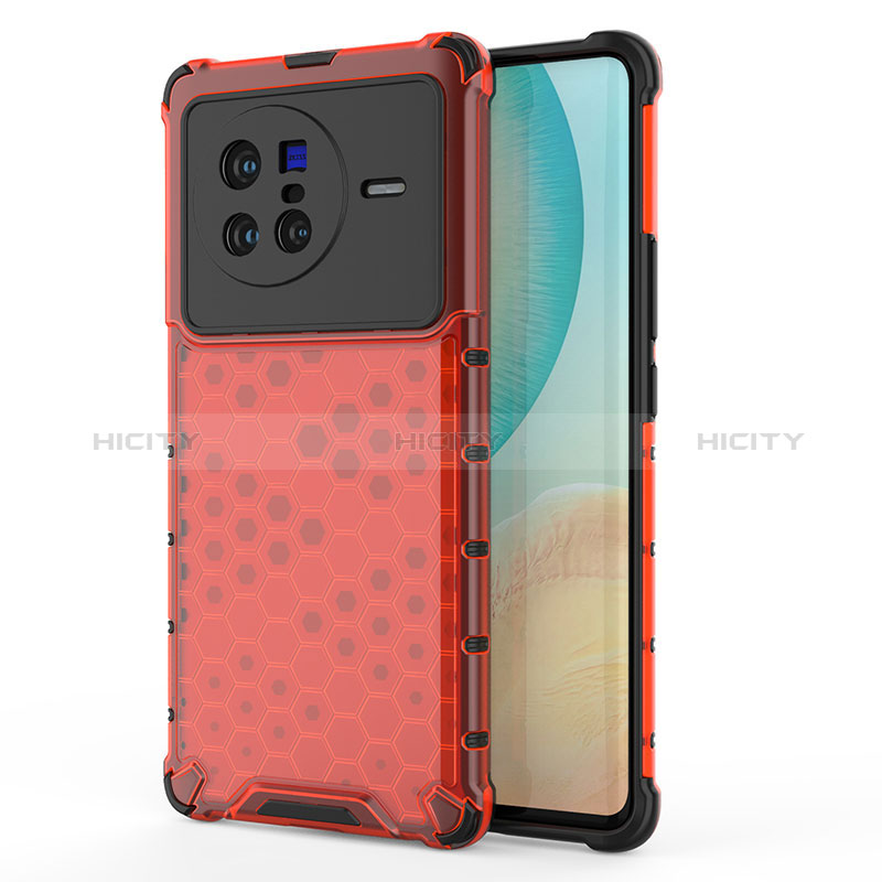 Coque Rebord Contour Silicone et Vitre Transparente Housse Etui 360 Degres AM3 pour Vivo X80 5G Plus