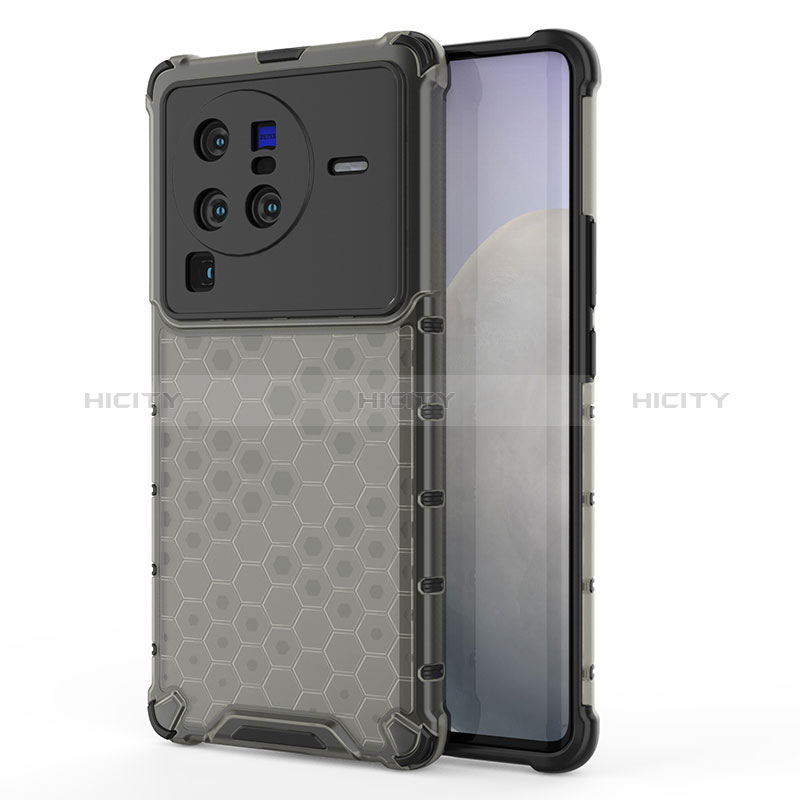 Coque Rebord Contour Silicone et Vitre Transparente Housse Etui 360 Degres AM3 pour Vivo X80 Pro 5G Plus